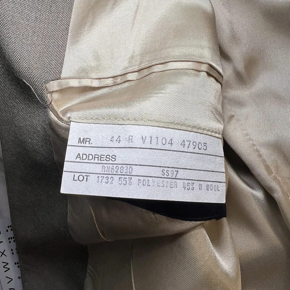 Land's End Men's Sport Coat Blazer Light Brown Sz 44 Regular Wool Blend Pockets
